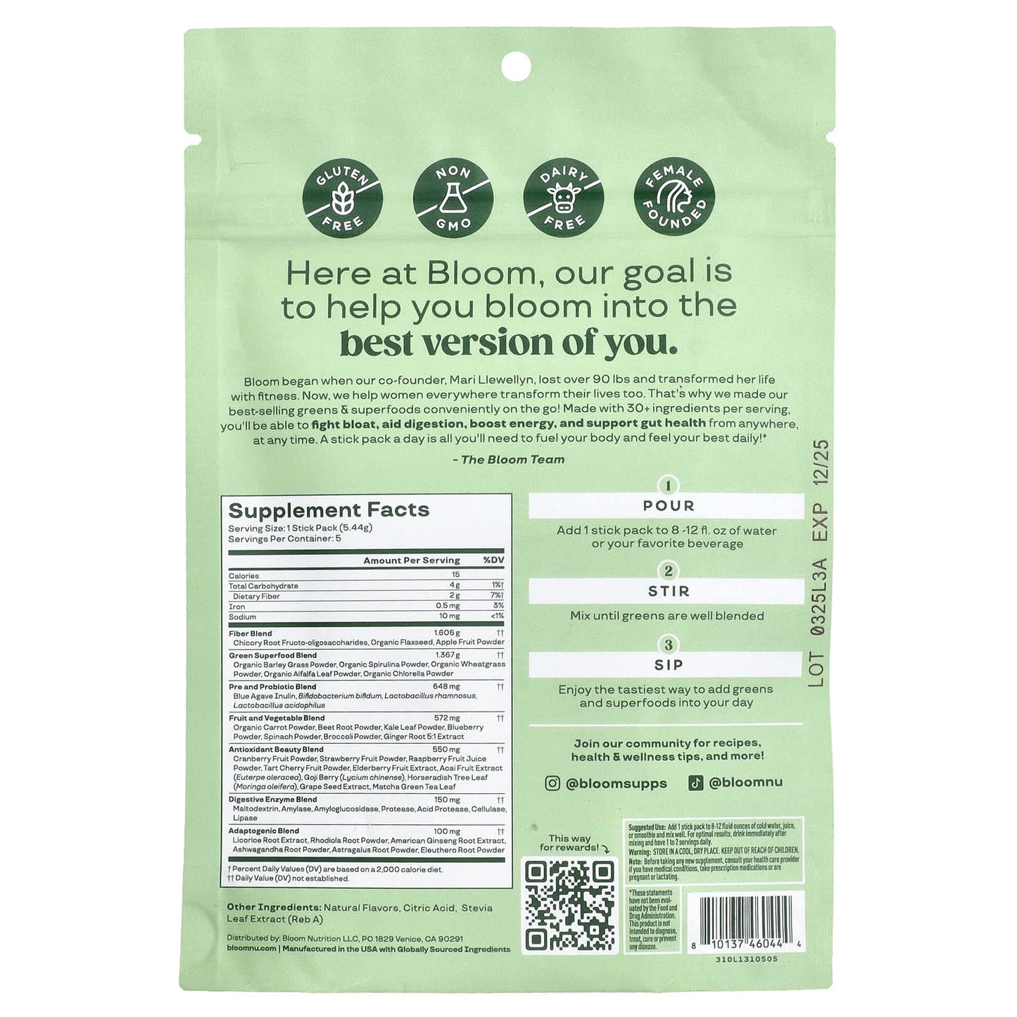 Unleash Your Best Self with Bloom's Berry Greens Superfoods - Image 2