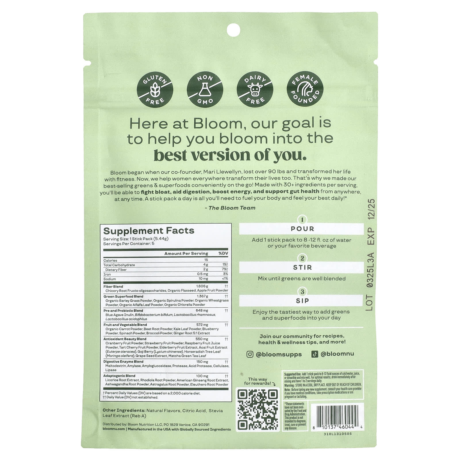 Unleash Your Best Self with Bloom's Berry Greens Superfoods - Image 2