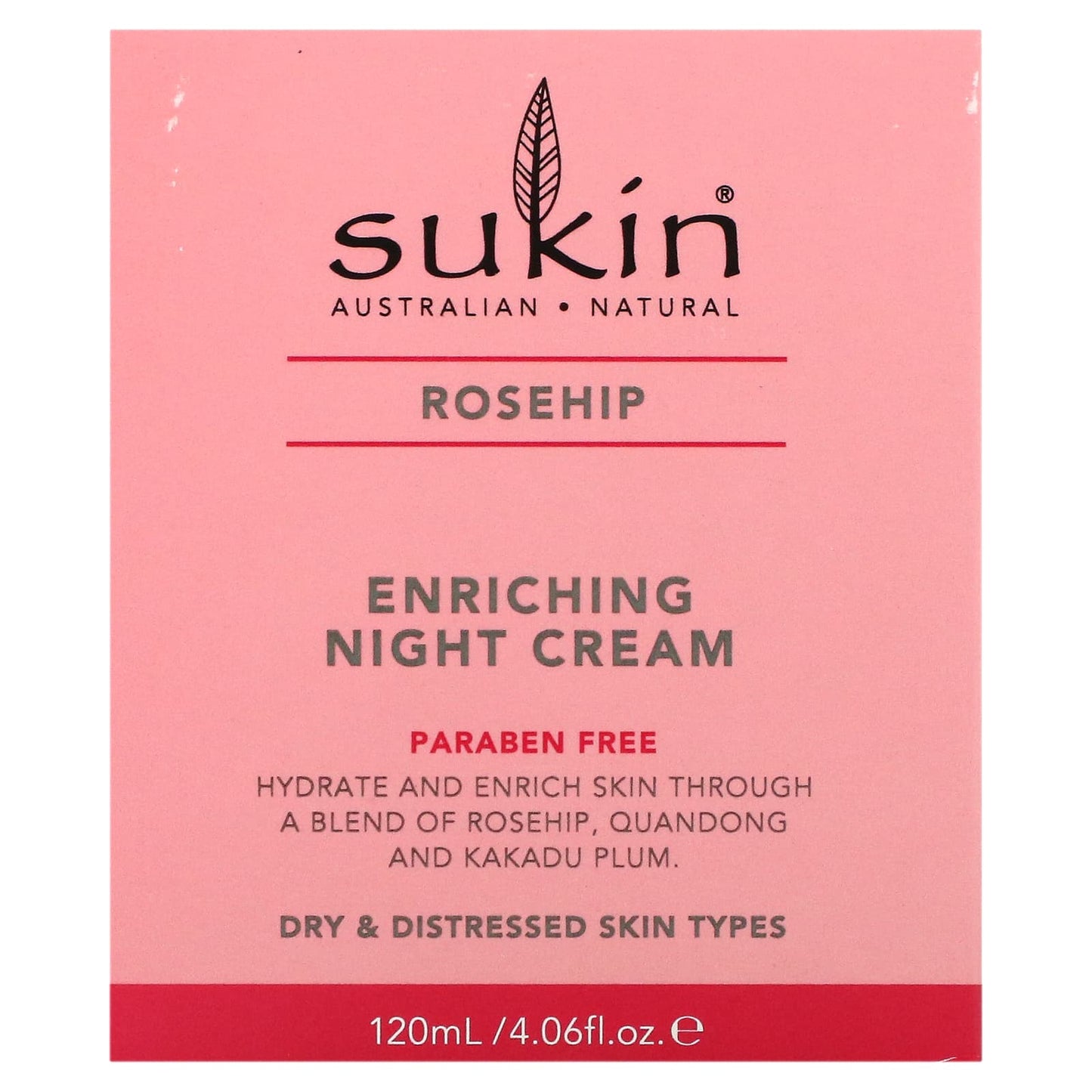 Sukin, Enriching Night Cream, Rosehip, 4.06 fl oz (120 ml) - Image 2