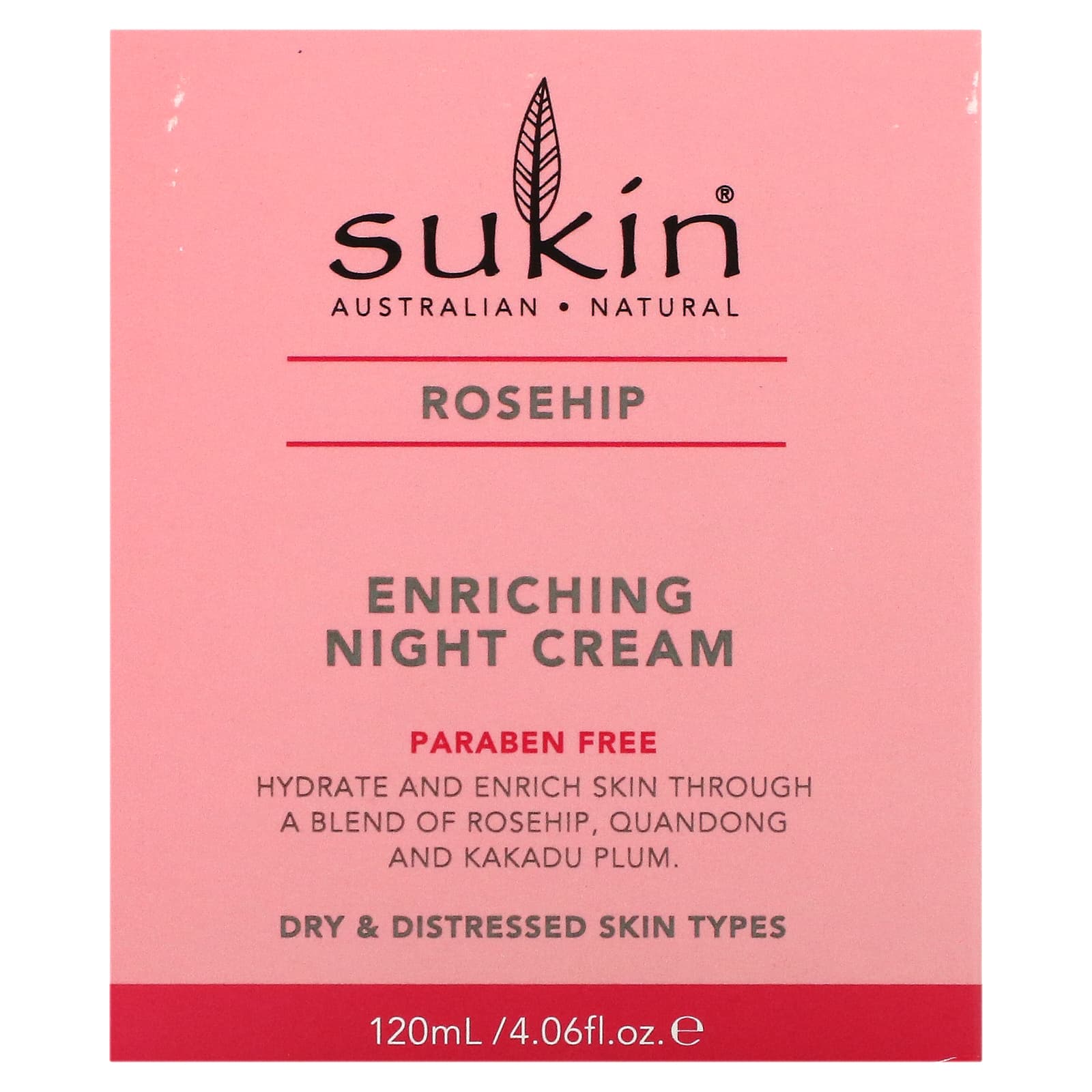 Sukin, Enriching Night Cream, Rosehip, 4.06 fl oz (120 ml) - Image 2