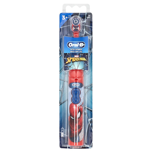 Oral-B, Battery Toothbrush, Soft, 3+ Yrs, Spider-Man, 1 Toothbrush - Image 1