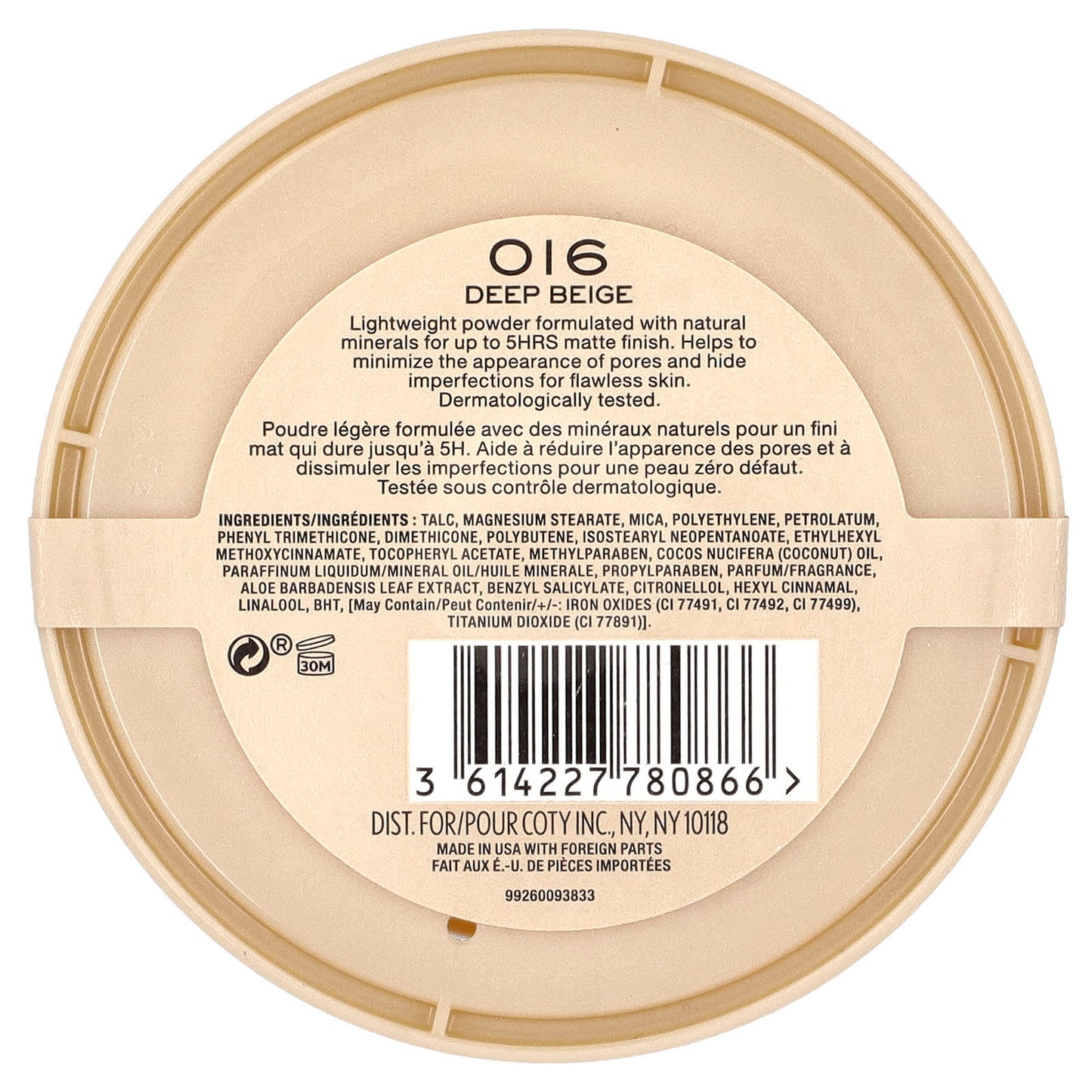 Rimmel London, Stay Matte, Lightweight-Mattifying Powder, 016 Deep Beige, 0.49 oz (14 g) - Image 2