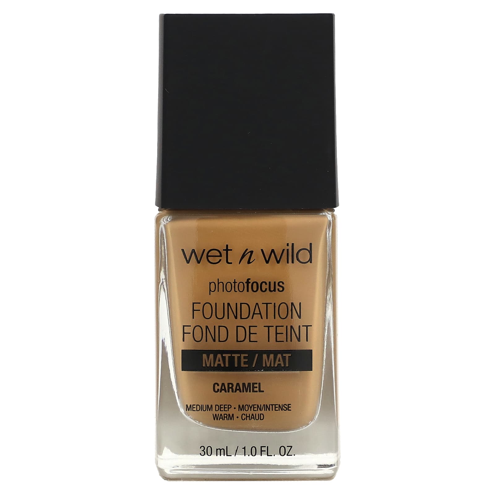 wet n wild, PhotoFocus, Foundation, Matte, 374C Caramel, 1 fl oz (30 ml) - Image 1