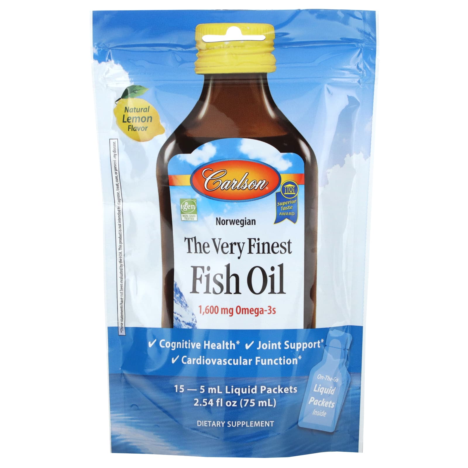 Norwegian Fish Oil Supplements by Carlson - Omega-3s for Heart & Brain Health - Image 1