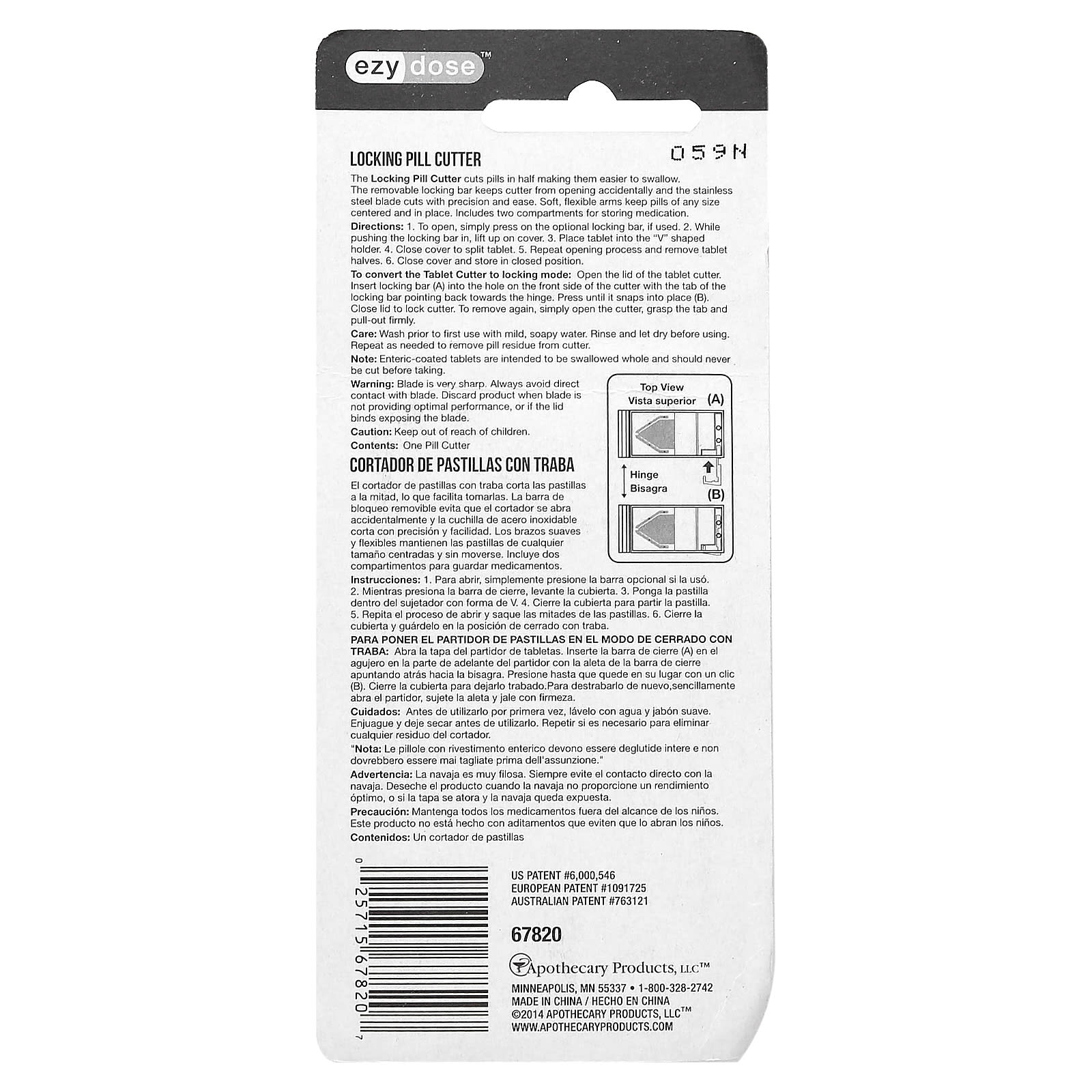 Ezy Dose Locking Pill Cutter for Easy Swallowing - Image 2