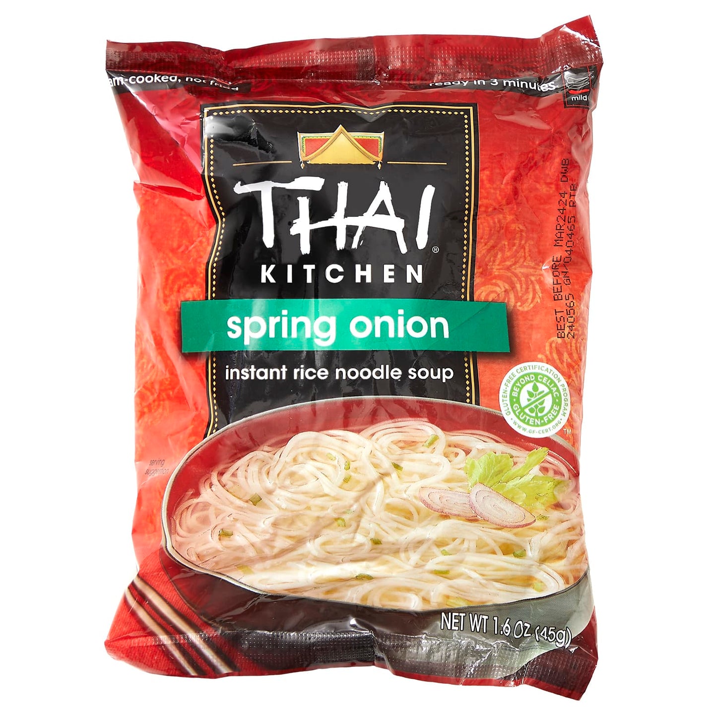 Thai Kitchen, Instant Rice Noodle Soup, Spring Onion, 1.6 oz (45 g) - Image 1