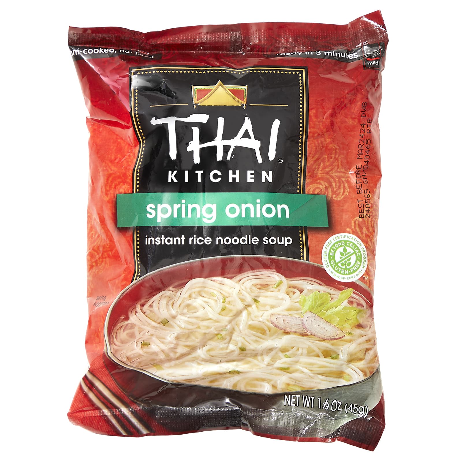 Thai Kitchen, Instant Rice Noodle Soup, Spring Onion, 1.6 oz (45 g) - Image 1