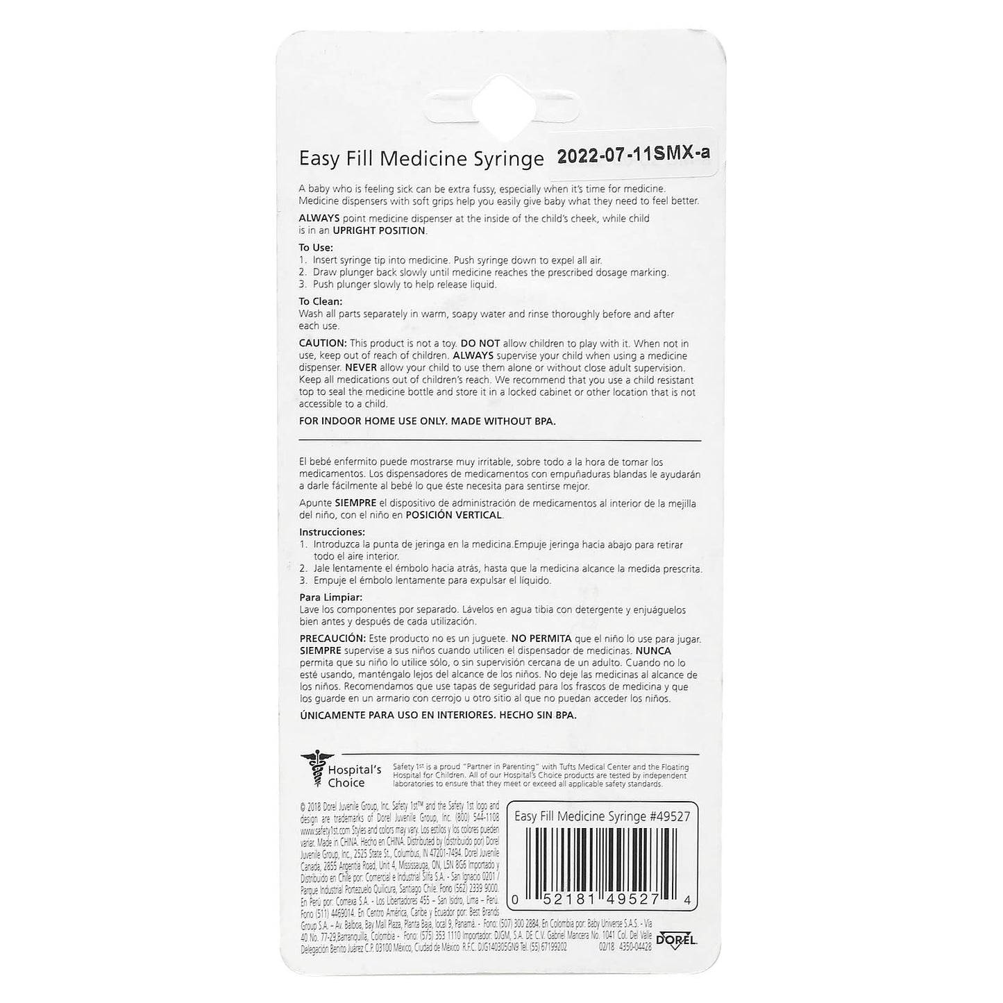 Safety 1st, Easy Fill Medicine Syringe, 1 Count - Image 2