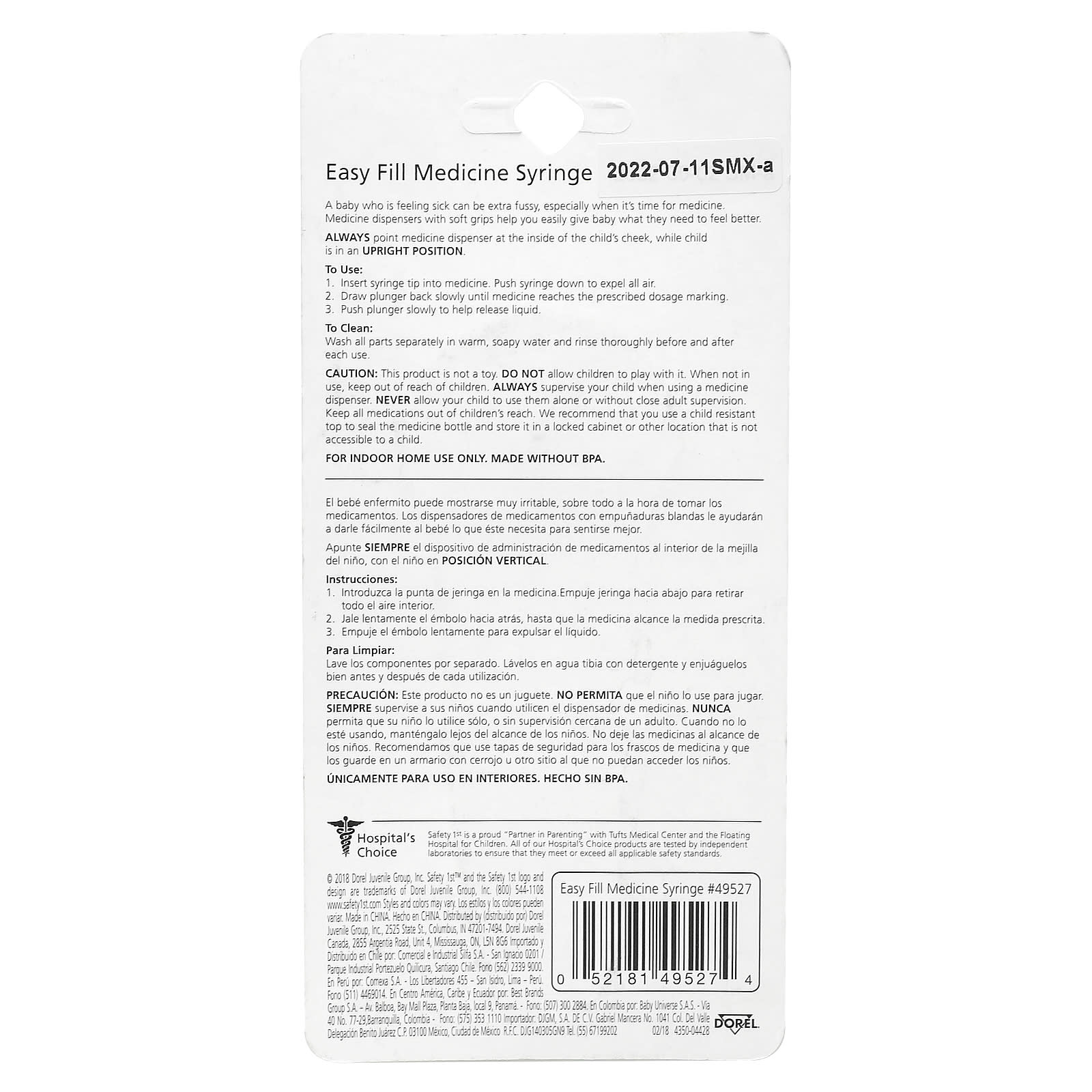 Safety 1st, Easy Fill Medicine Syringe, 1 Count - Image 2