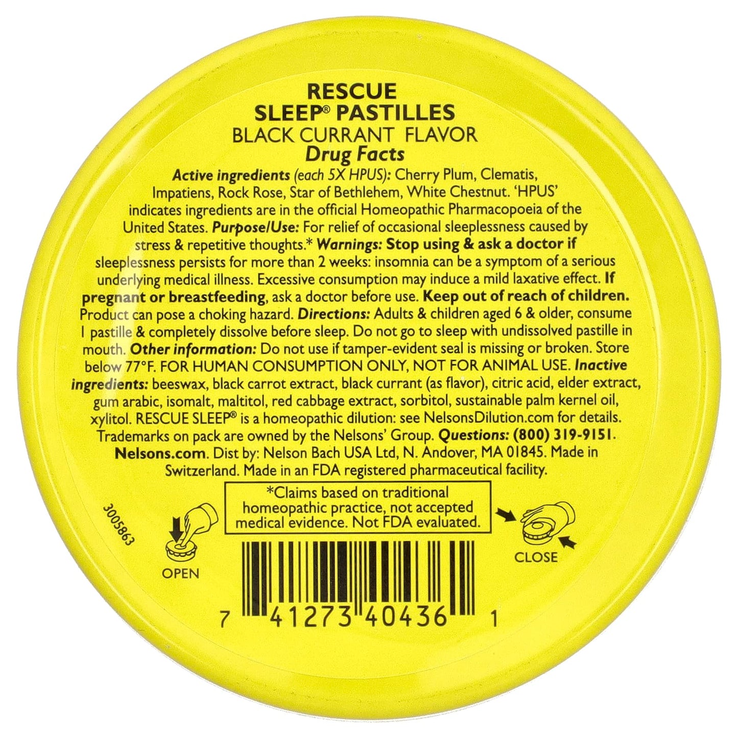Natural Sleep Aid with Bach Original Flower Remedies Pastilles - Image 2