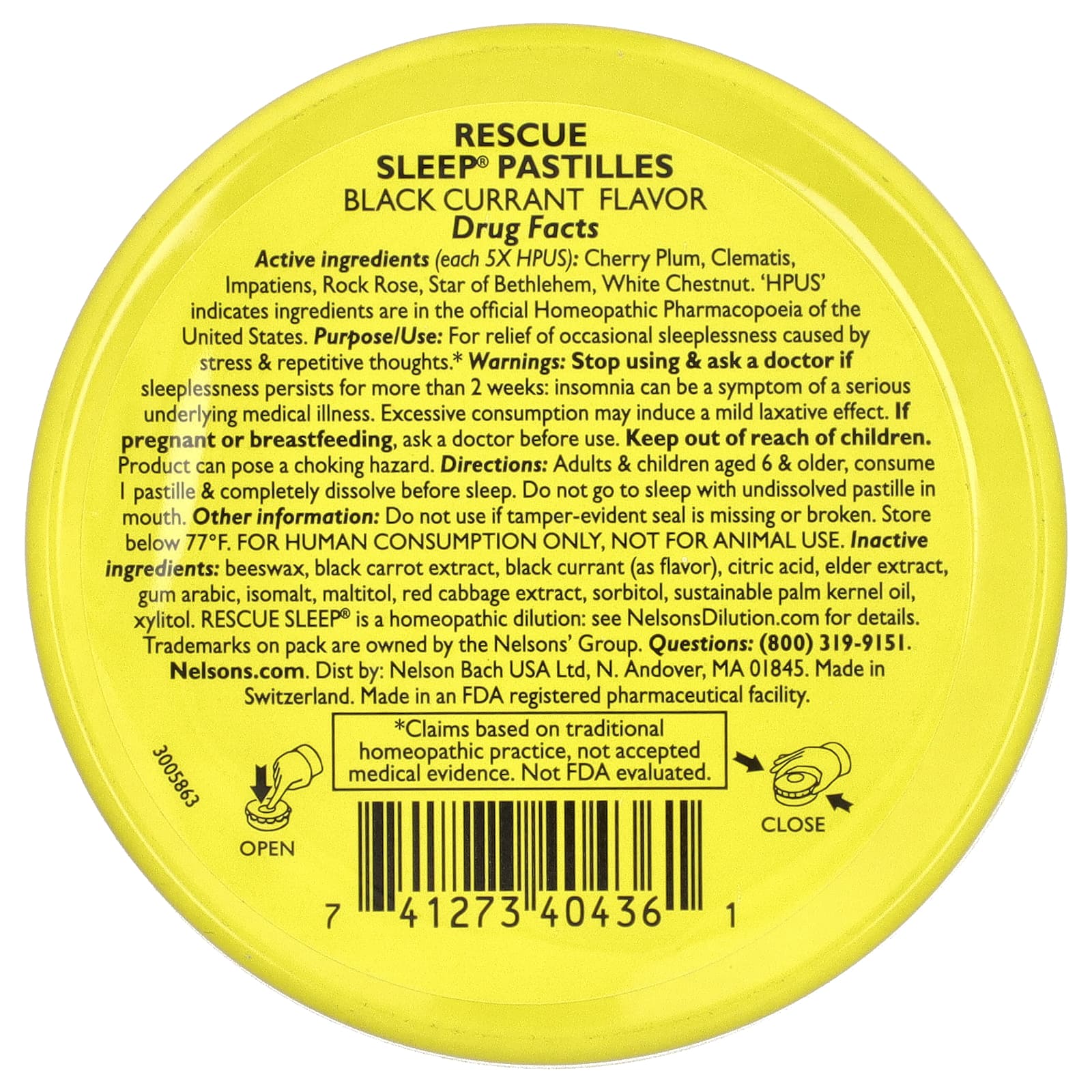 Natural Sleep Aid with Bach Original Flower Remedies Pastilles - Image 2