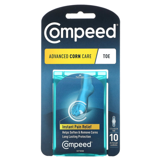 Compeed Advanced Corn Care, Instant Pain Relief & Moisturizing Gel Cushions - Image 1