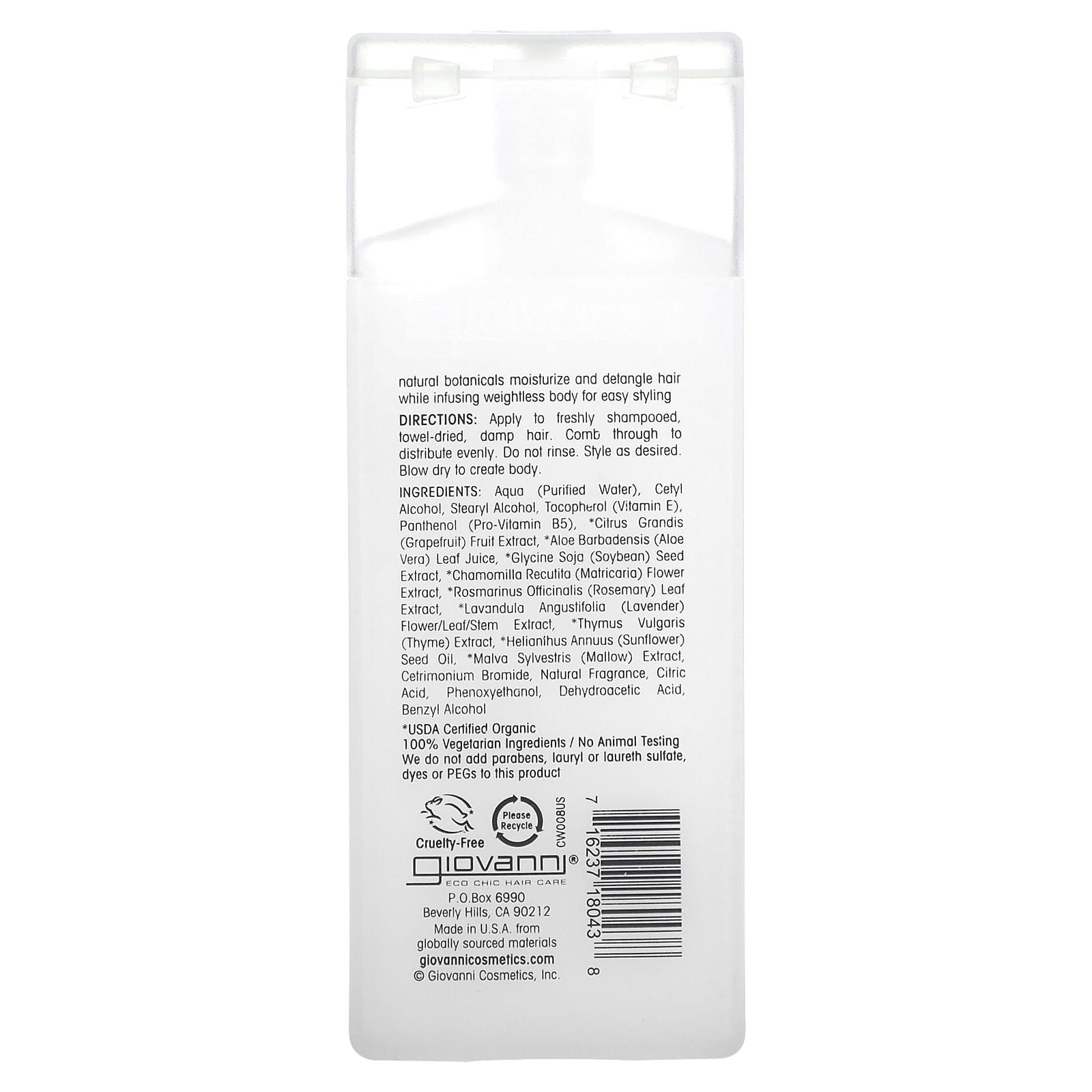 Giovanni Weightless Moisture Leave-In Conditioner for All Hair Types 2oz - Image 2