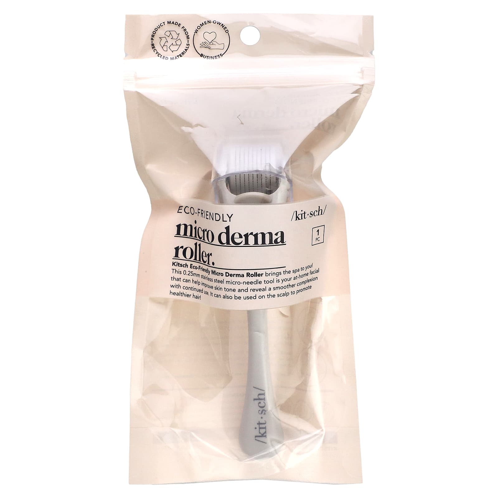 Kitsch, Micro Derma Roller, Warm Gray, 1 Pack - Image 1