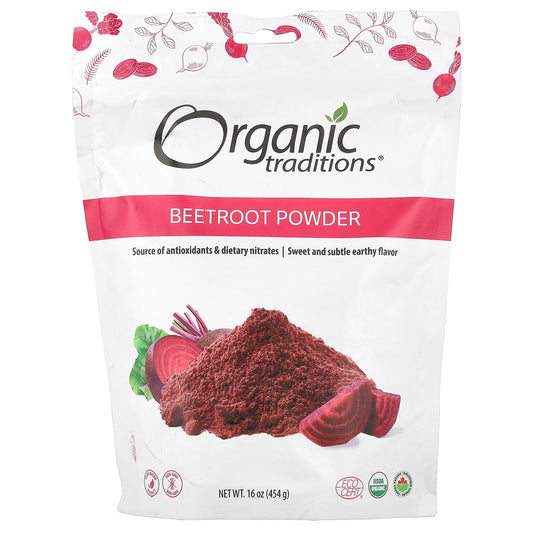 Organic Traditions, Beetroot Powder , 16 oz (454 g) - Image 1