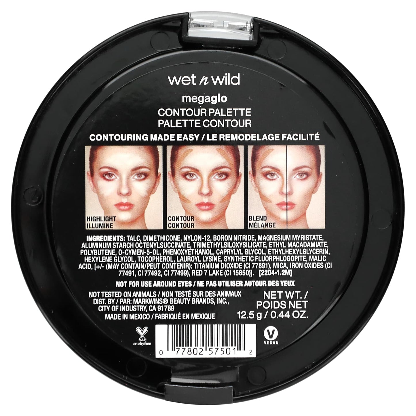 wet n wild, MegaGlo, Contour Palette, 750A Caramel Toffee, 0.44 oz (12.5 g) - Image 2
