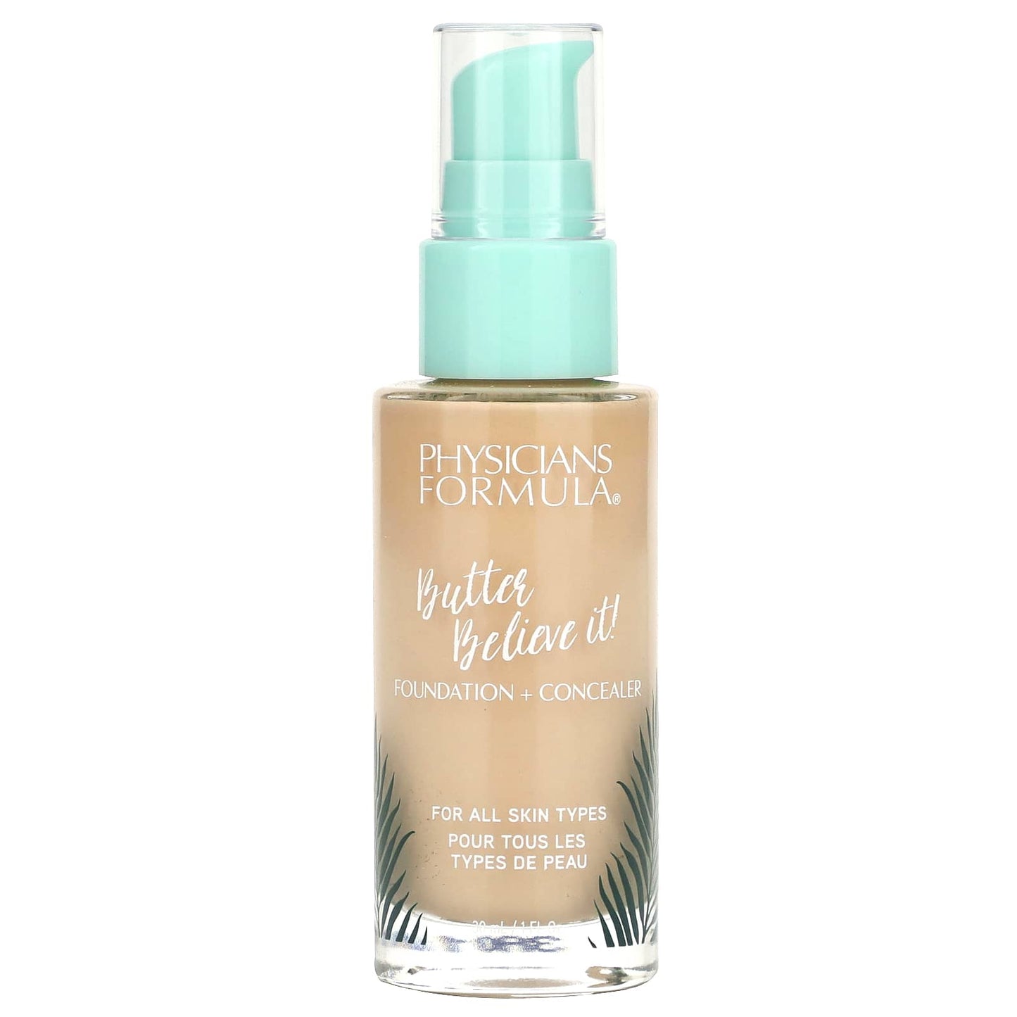Physicians Formula, Butter Believe It!, Foundation + Concealer, 1711756 Fair-To-Light, 1 fl oz (30 ml) - Image 1