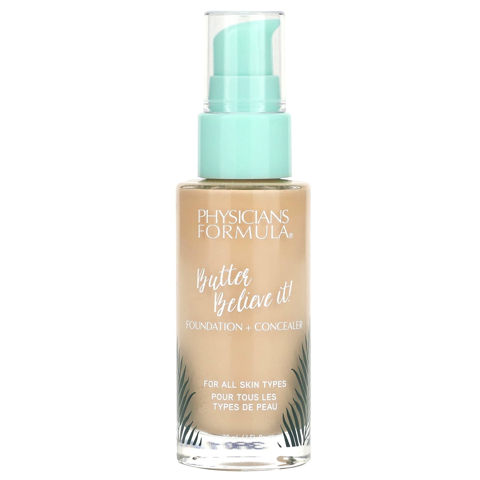Physicians Formula, Butter Believe It!, Foundation + Concealer, 1711756 Fair-To-Light, 1 fl oz (30 ml) - Image 1