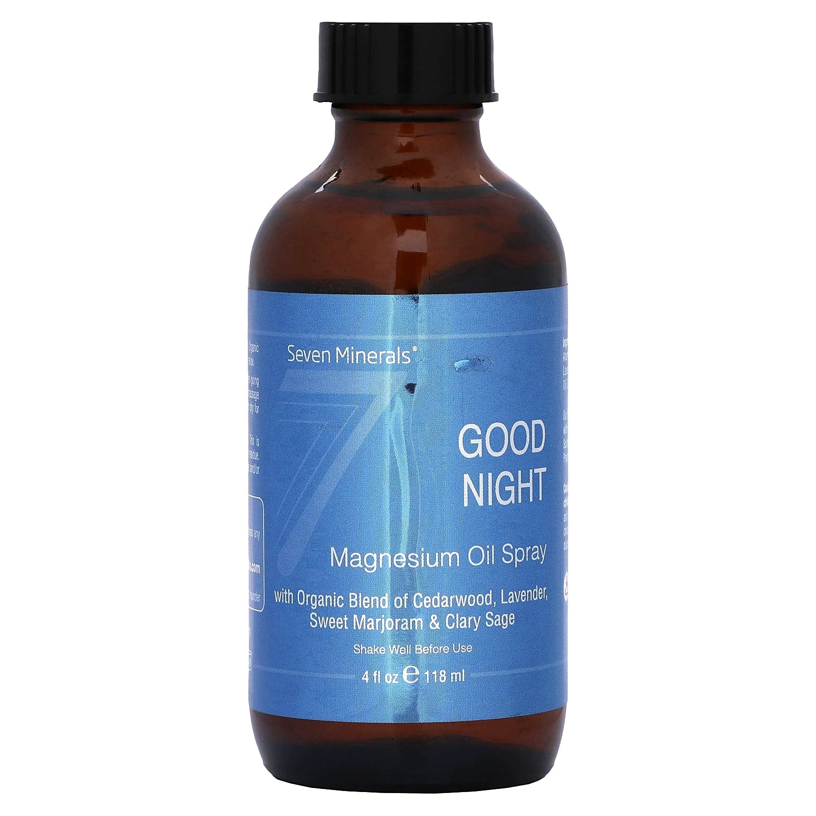 Seven Minerals, Good Night, Magnesium Oil Spray, 4 fl oz (118 ml) - Image 1