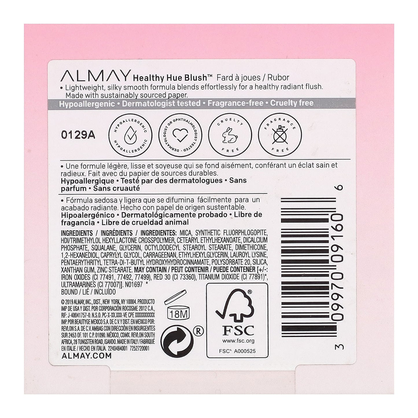 Almay Healthy Hue Blush in Nearly Nude - Natural-Looking Flush - Image 2