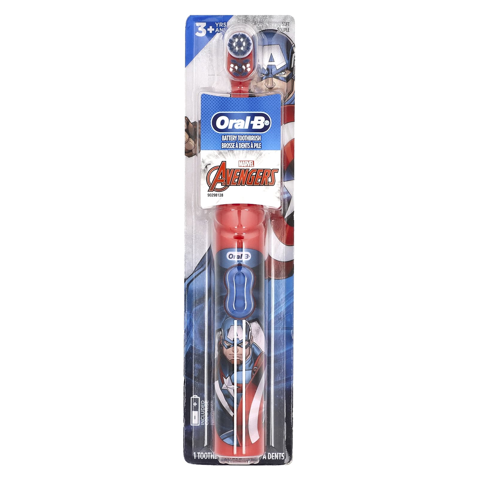 Oral-B, Battery Toothbrush, Soft, 3+Years, Marvel Avengers, 1 Toothbrush - Image 1