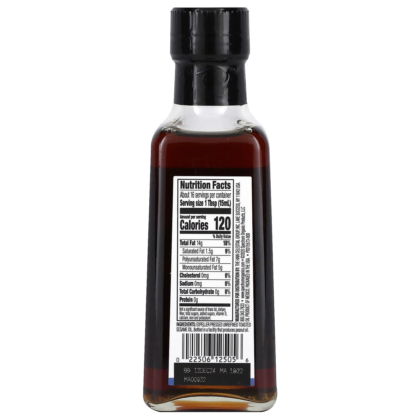 Spectrum Culinary, Toasted Sesame Oil, 8 fl oz (236 ml) - Image 2