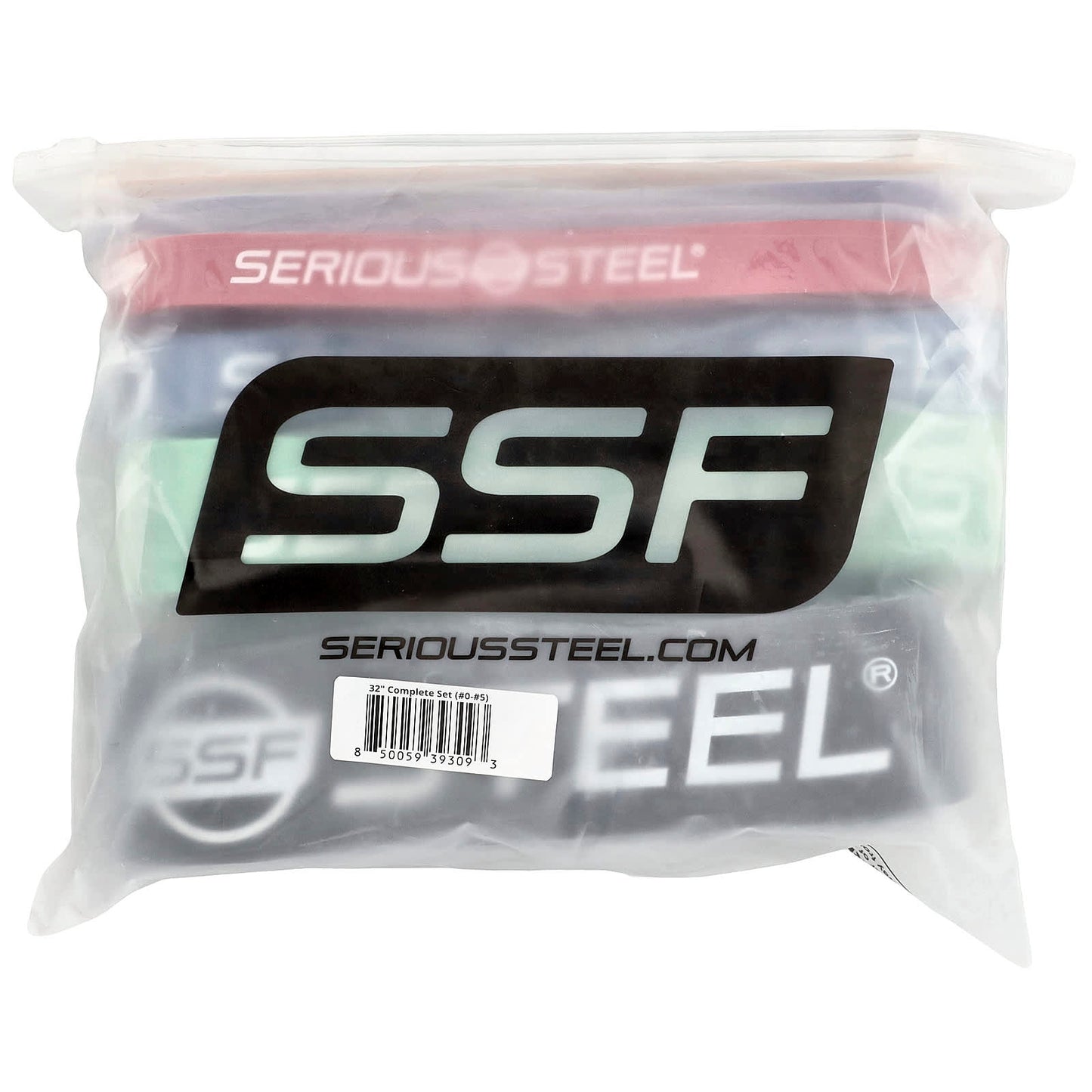 Serious Steel Fitness, 32 Inch Resistance Band, Complete Set, 6 Piece Set - Image 2