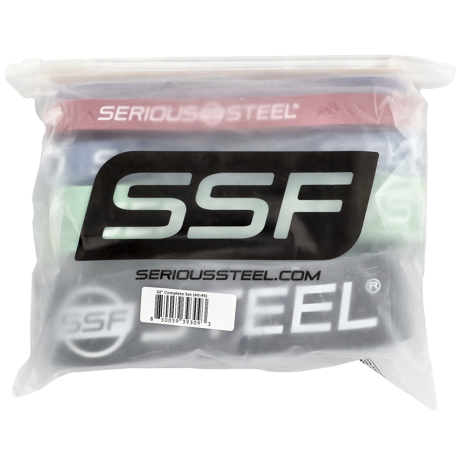 Serious Steel Fitness, 32 Inch Resistance Band, Complete Set, 6 Piece Set - Image 2