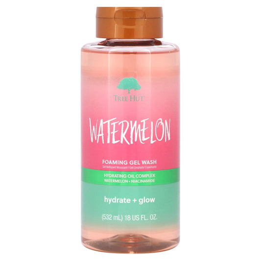 Tree Hut, Foaming Gel Wash, Watermelon , 18 fl oz (532 ml) - Image 1