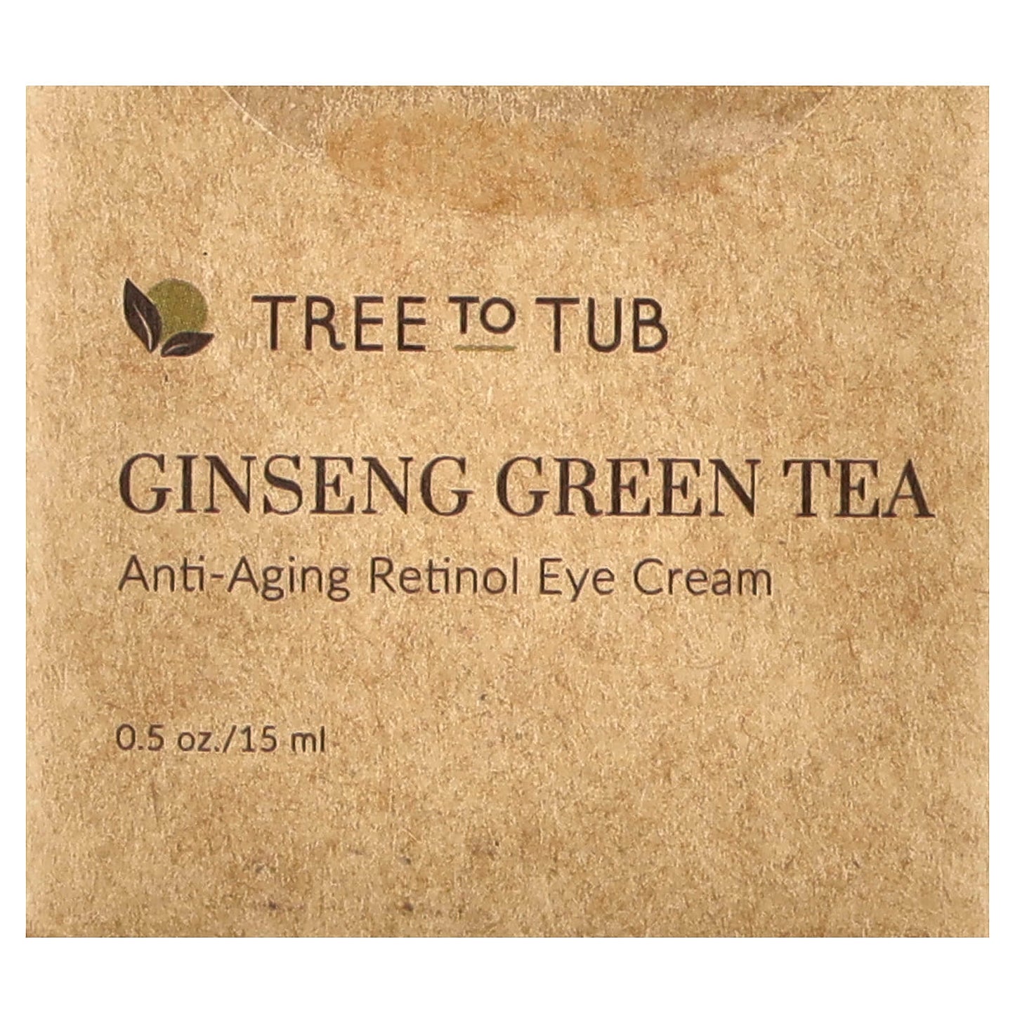 Tree To Tub, Ginseng Green Tea, Anti-Aging Retinol Eye Cream, 0.5 oz (15 ml) - Image 2