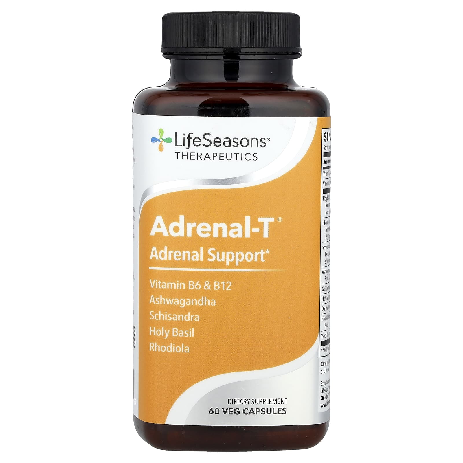 LifeSeasons, Adrenal-T®, Adrenal Support, 60 Veg Capsules - Image 1