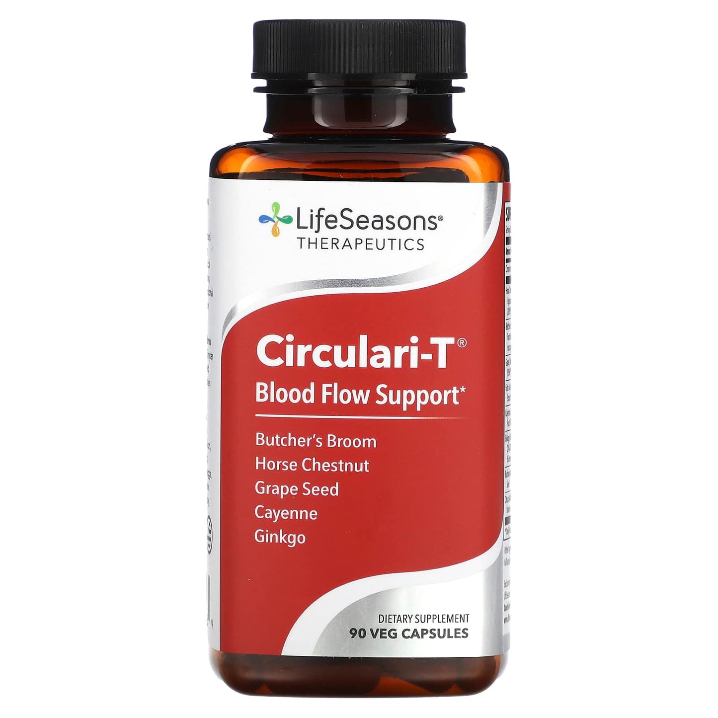 LifeSeasons, Circulari-T, Blood Flow Support, 90 Veg Capsules - Image 1