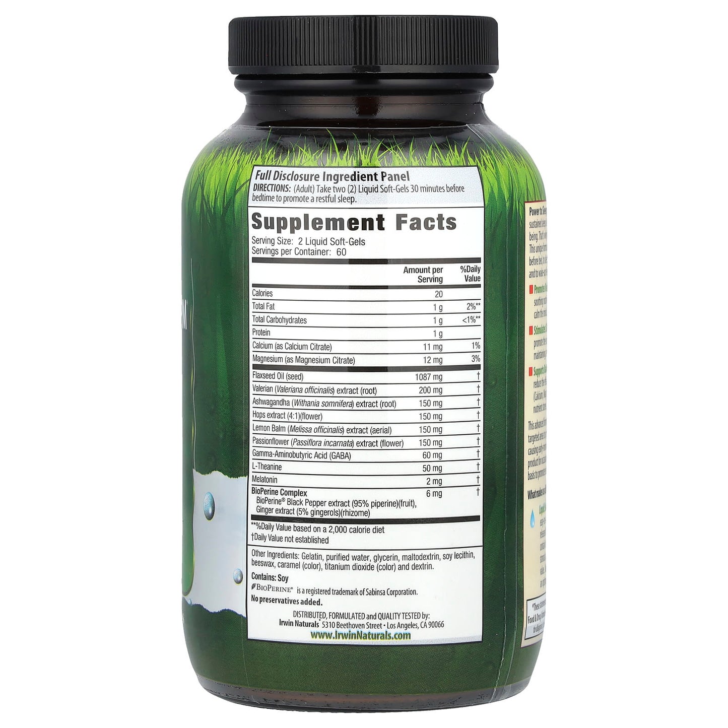 Irwin Naturals Power to Sleep PM Liquid Soft-Gels for Restful Sleep - Image 2