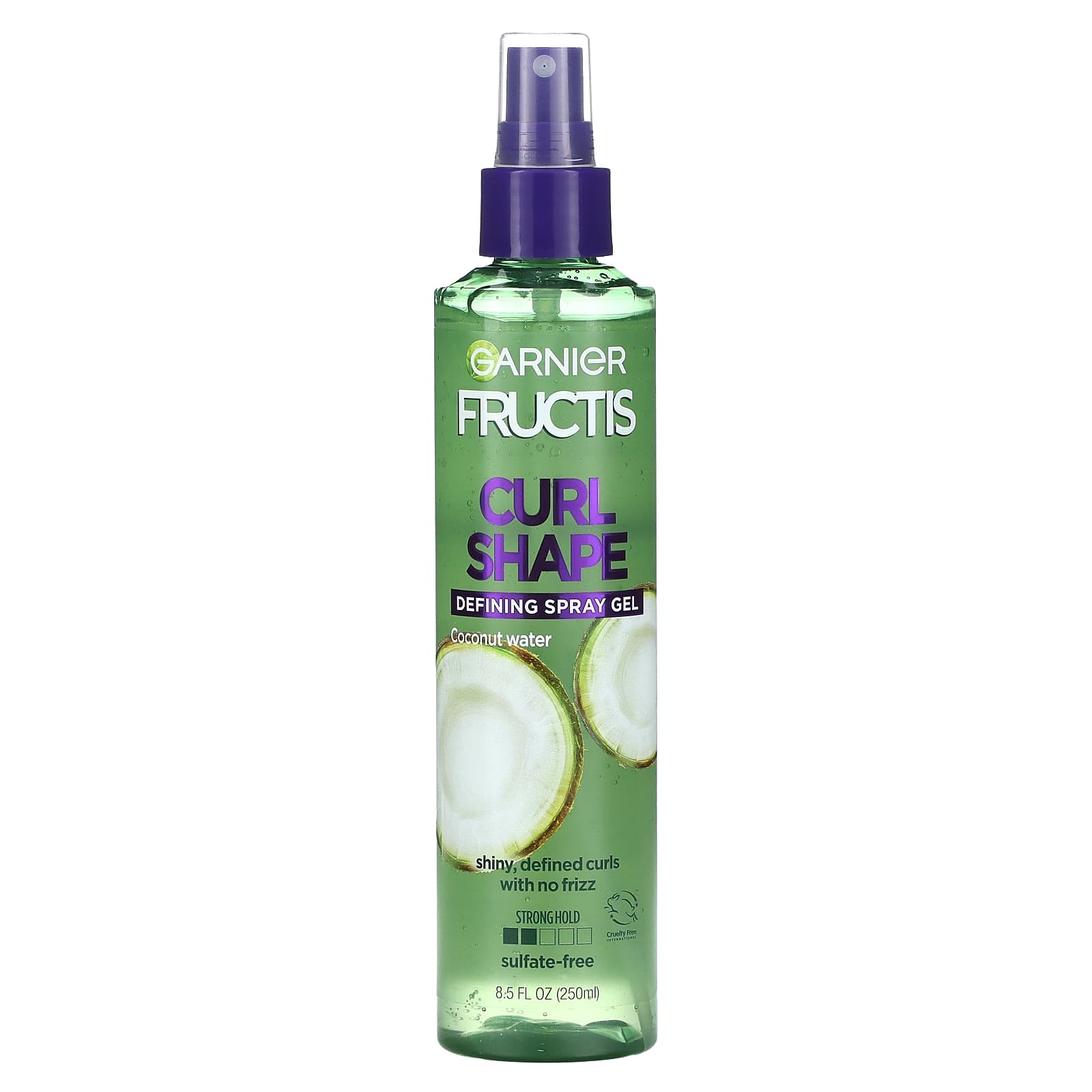 Garnier Fructis Curl Shape Defining Spray Gel, 8.5 fl oz (250 ml) - Cruelty Free & Vegan - Image 1