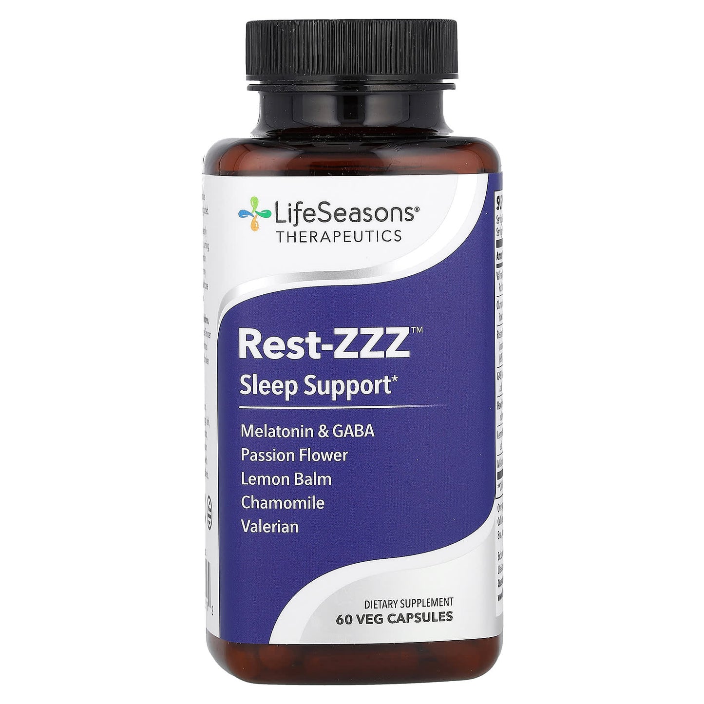 LifeSeasons, Rest-ZZZ, Sleep Support, 60 Veg Capsules - Image 1
