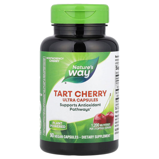 Nature's Way, Tart Cherry, Ultra Capsules, 90 Vegan Capsules (400 mg per Capsule) - Image 1