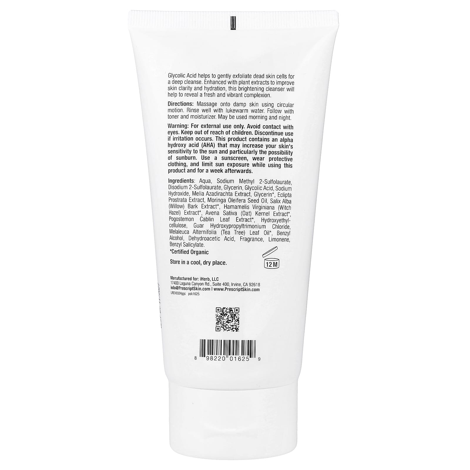 Glycolic Acid Gel Cleanser for Brighter Skin, PrescriptSkin, 6 fl oz - Image 2