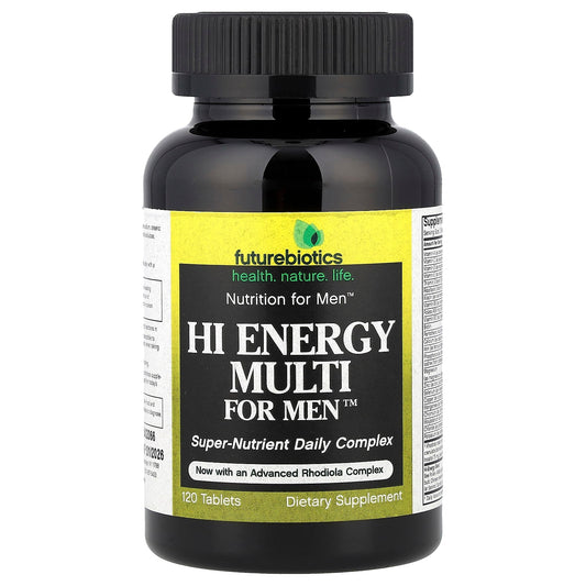 FutureBiotics Hi Energy Multi for Men, Advanced Rhodiola Complex, 120 Tablets - Image 1