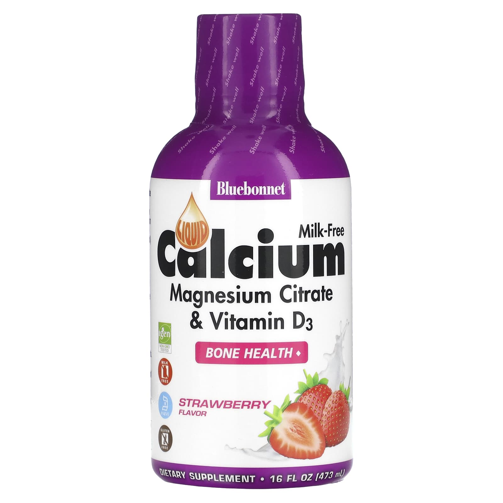 Bluebonnet Nutrition Liquid Calcium, Magnesium & Vitamin D3 - 16 fl oz - Image 1