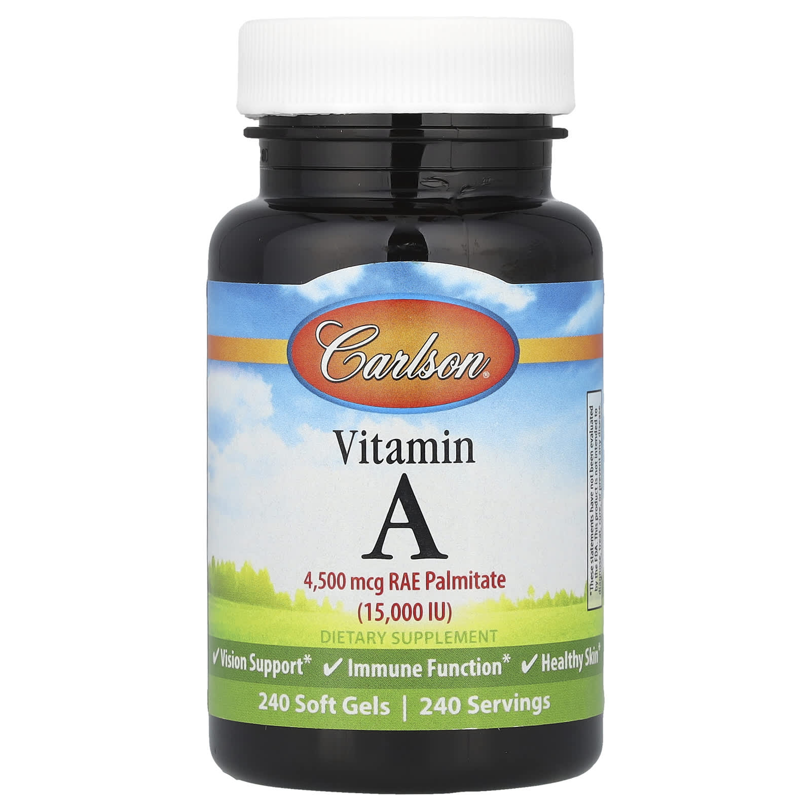 Carlson Vitamin A 4,500 mcg RAE for Immune & Skin Health - Image 1