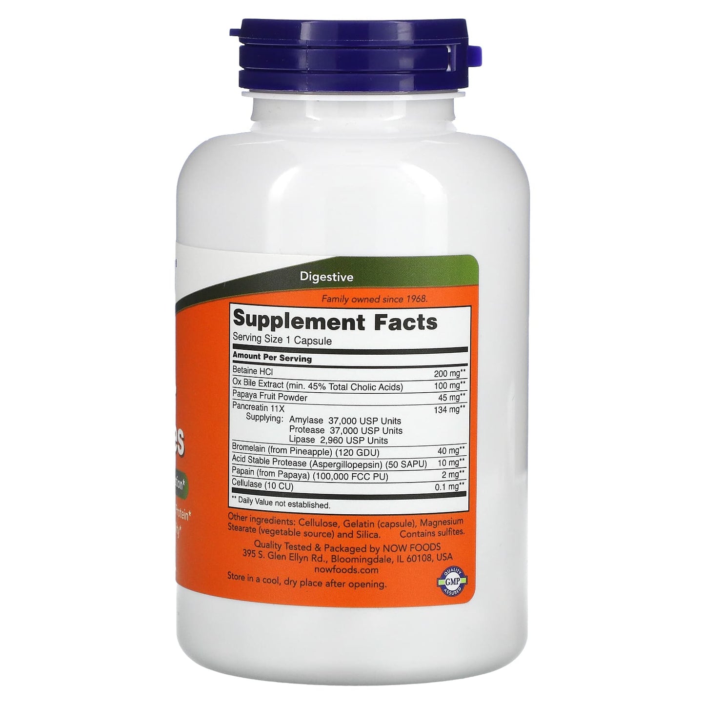 NOW Foods, Super Enzymes, 180 Capsules - Image 2