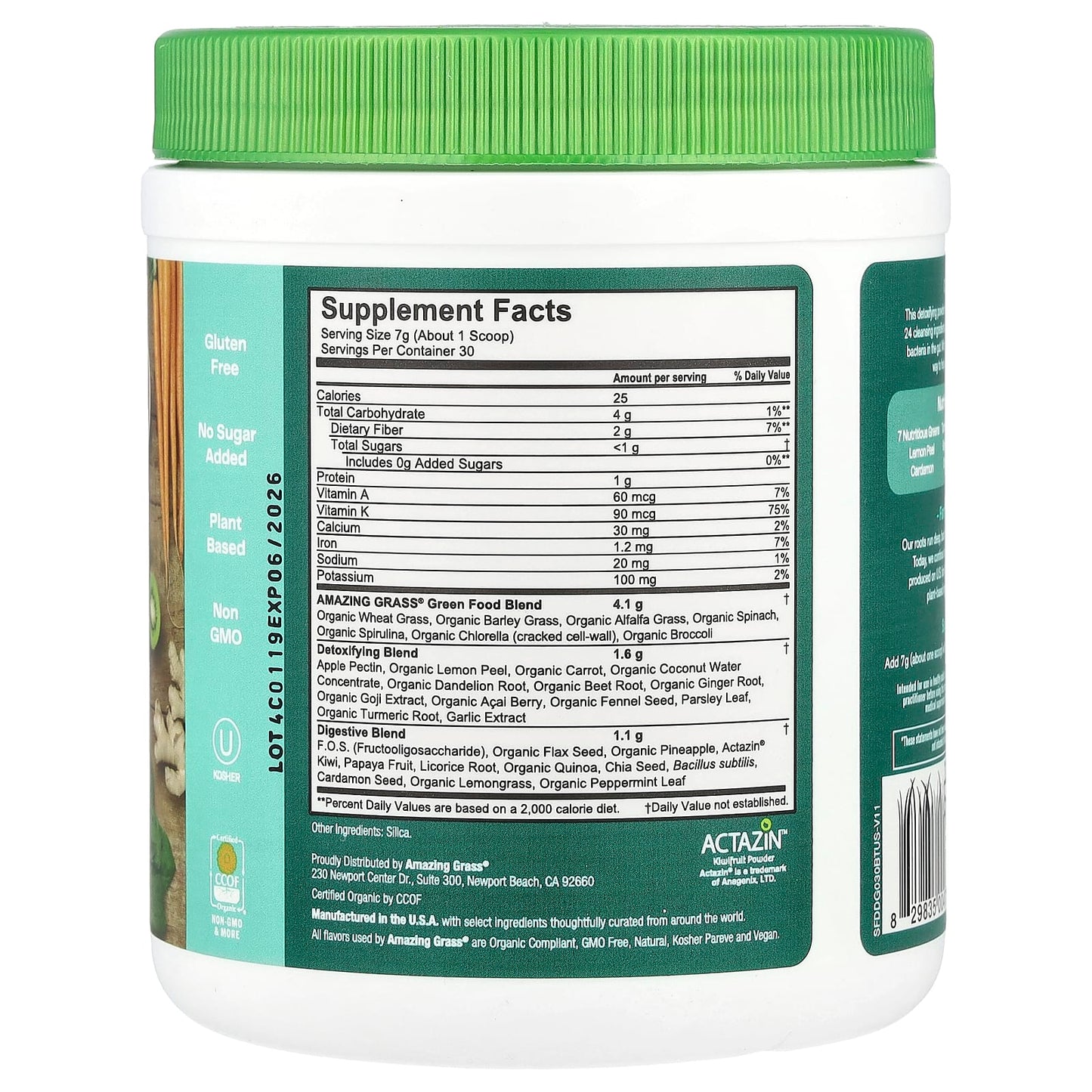 Amazing Grass Greens Blend for Immunity & Digestive Health - 7.4 oz - Image 2