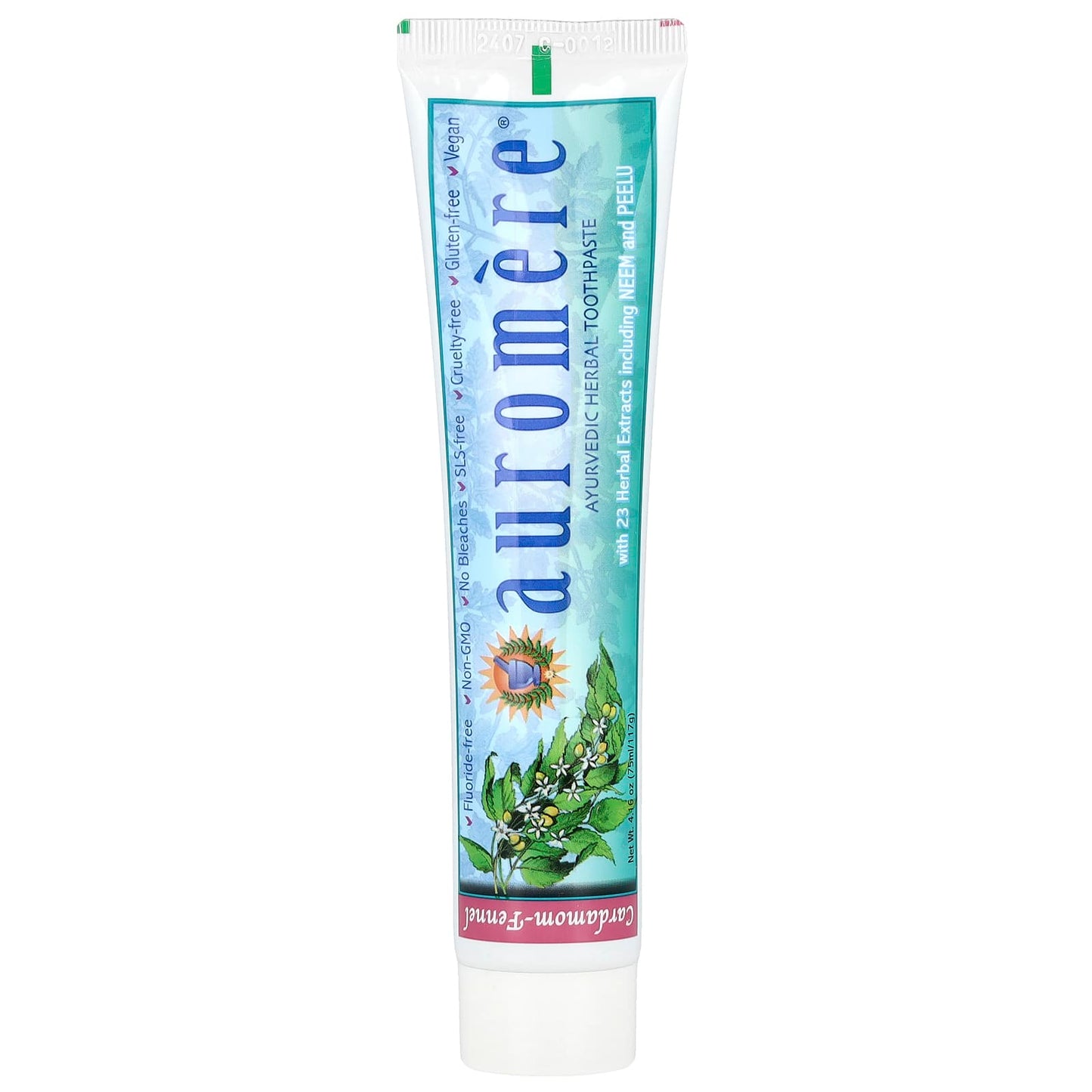 Natural Ayurvedic Toothpaste for Optimal Oral Health, Fluoride-Free, 4.16 oz - Image 1