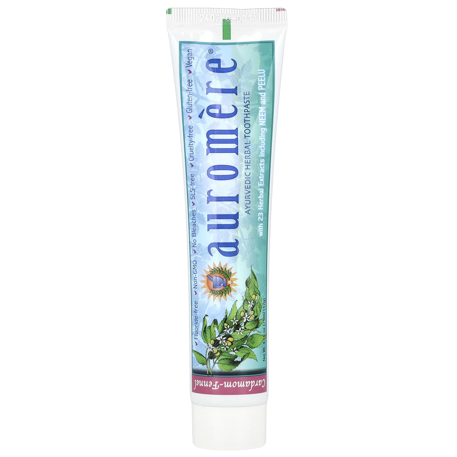 Natural Ayurvedic Toothpaste for Optimal Oral Health, Fluoride-Free, 4.16 oz - Image 1