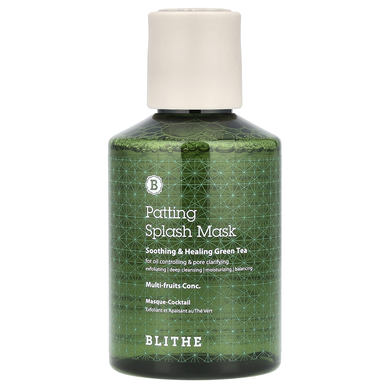 Green Tea Patting Splash Mask for Glowing Skin by Blithe - Image 1