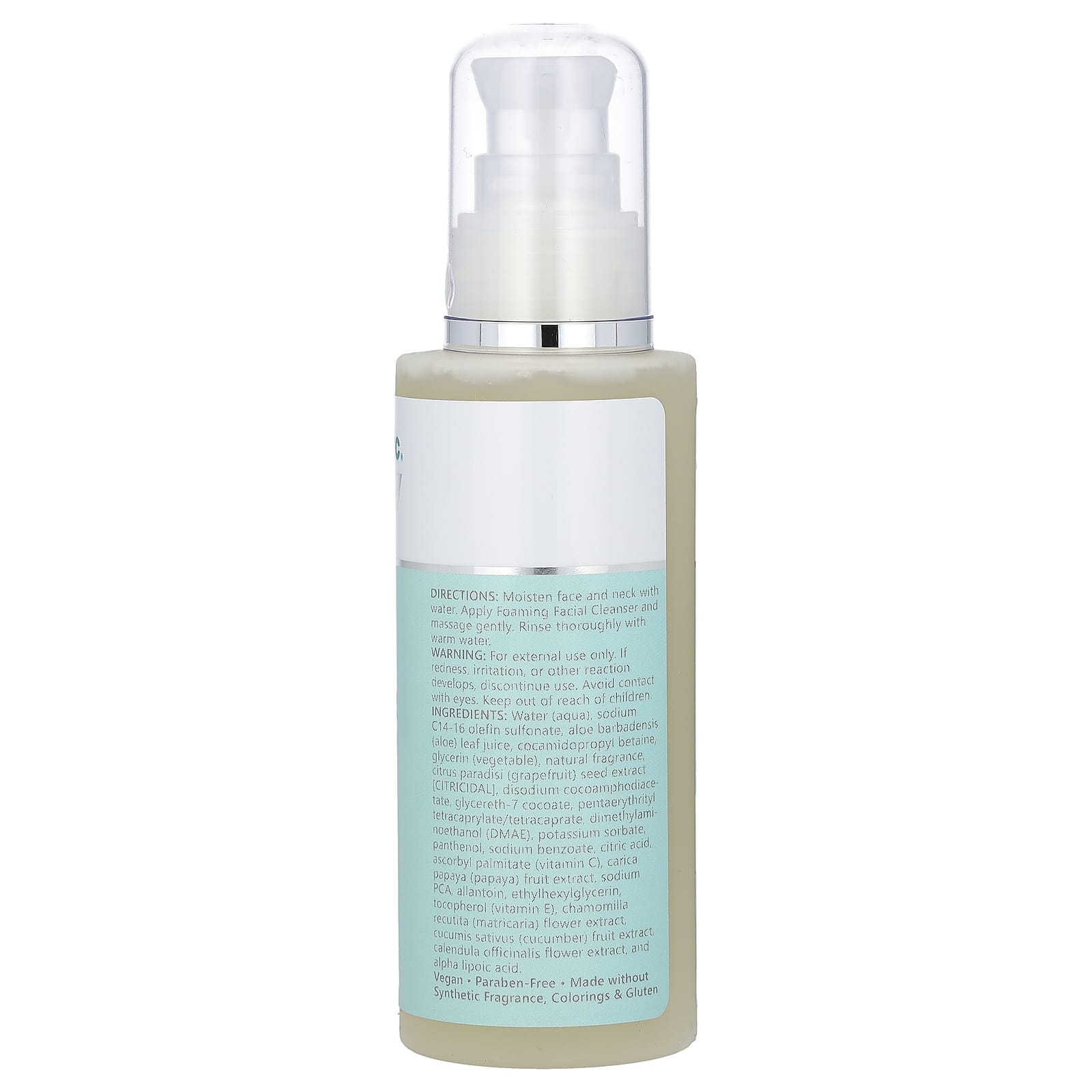 NutriBiotic, Advanced Skin Care, Foaming Facial Cleanser, 4.2 fl oz (125 ml) - Image 2
