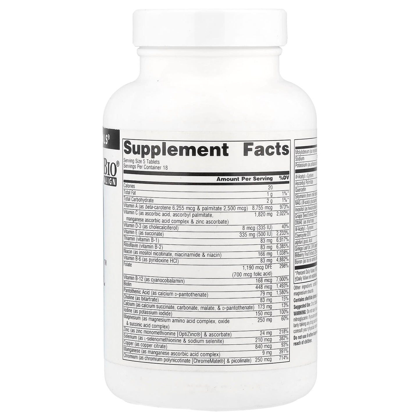 Source Naturals, Elan Vital™ Multiple, 90 Tablets - Image 2