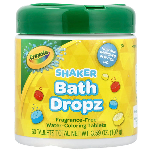 Crayola Color Bath Dropz for Kids - 60 Tablets, 3.59 oz, 3+ Years - Image 1