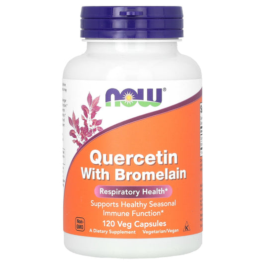 NOW Foods, Quercetin with Bromelain, 120 Veg Capsules - Image 1