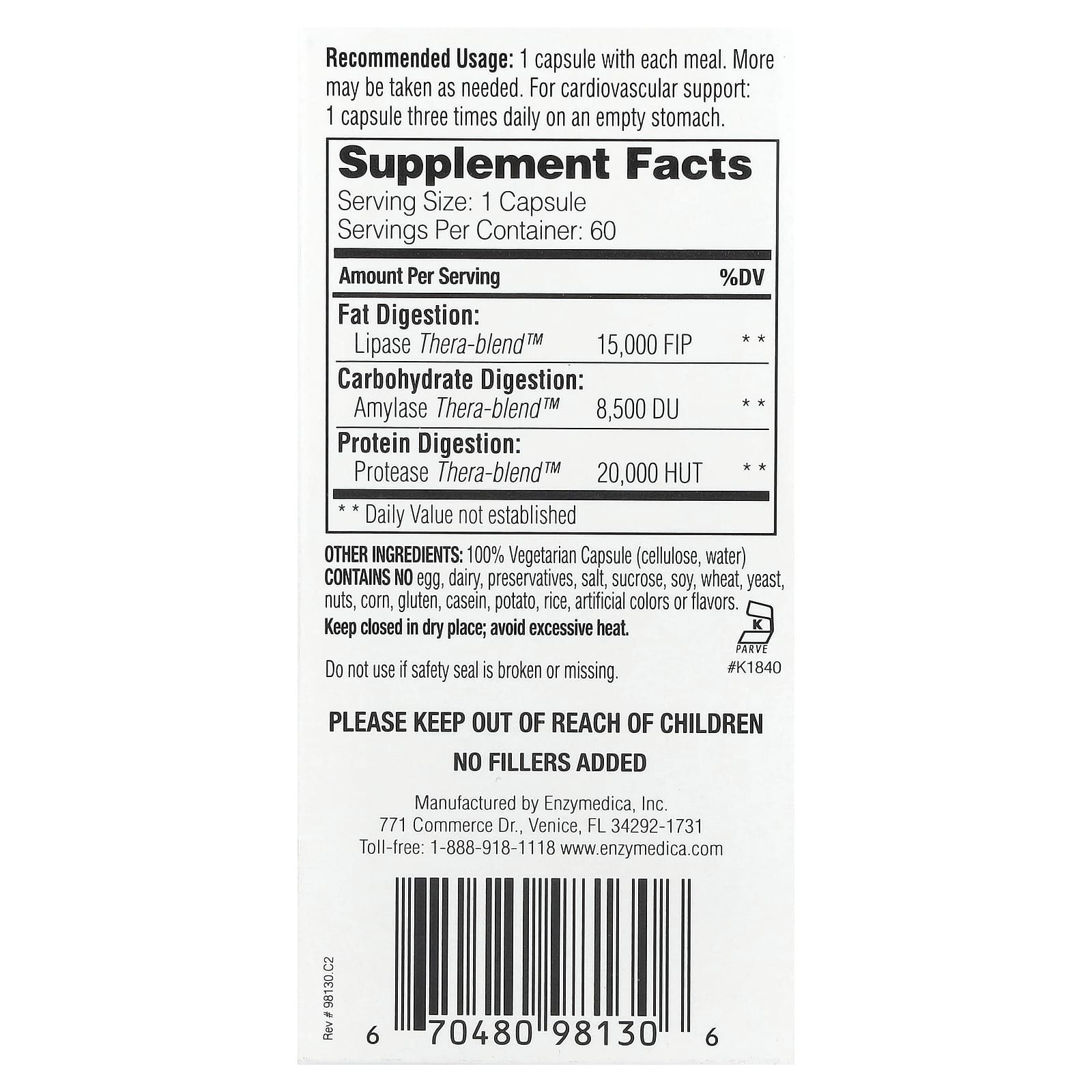 Enzymedica Lypo Gold: Natural Fat Digestion Support for Keto Diet - Image 2